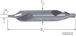 Navrtávák 60° DIN 333 R HSS /LEVÝ