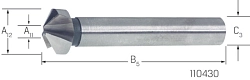 Záhlubník 120° DIN 334 HSS