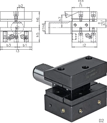 Držák VDI  | DIN69880 | typ D2