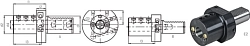 Držák vrtáku VDI | DIN 69880 | typ E2